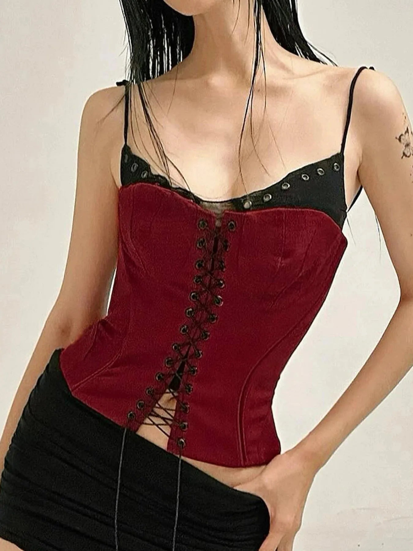 Baddie Layered Corset Top - Litlookz Studio