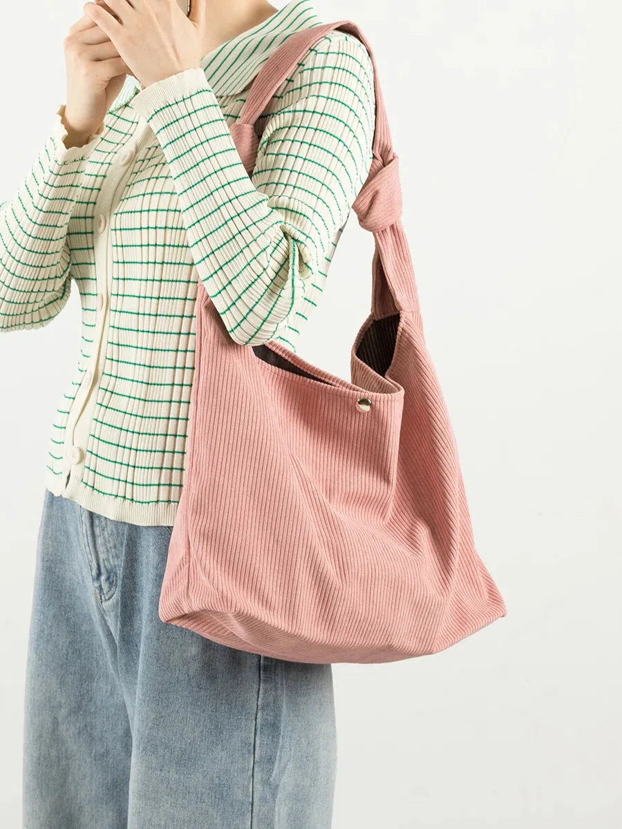 Corduroy Hobo Shoulder Bag - Litlookz Studio Corduroy Hobo Shoulder Bag - Litlookz Studio