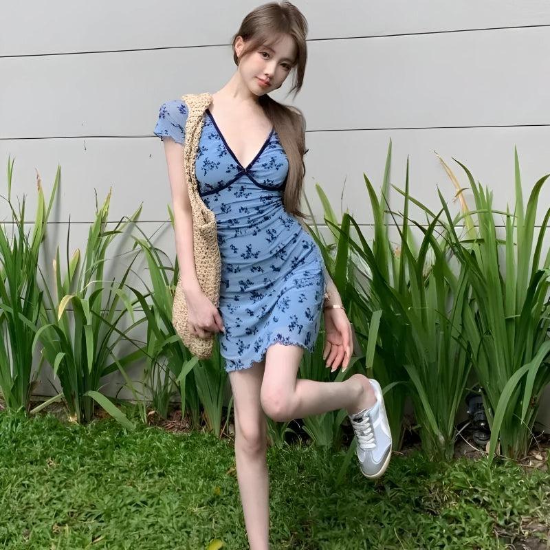 Cottagecore Floral Mini Dress - Litlookz Studio Cottagecore Floral Mini Dress - Litlookz Studio