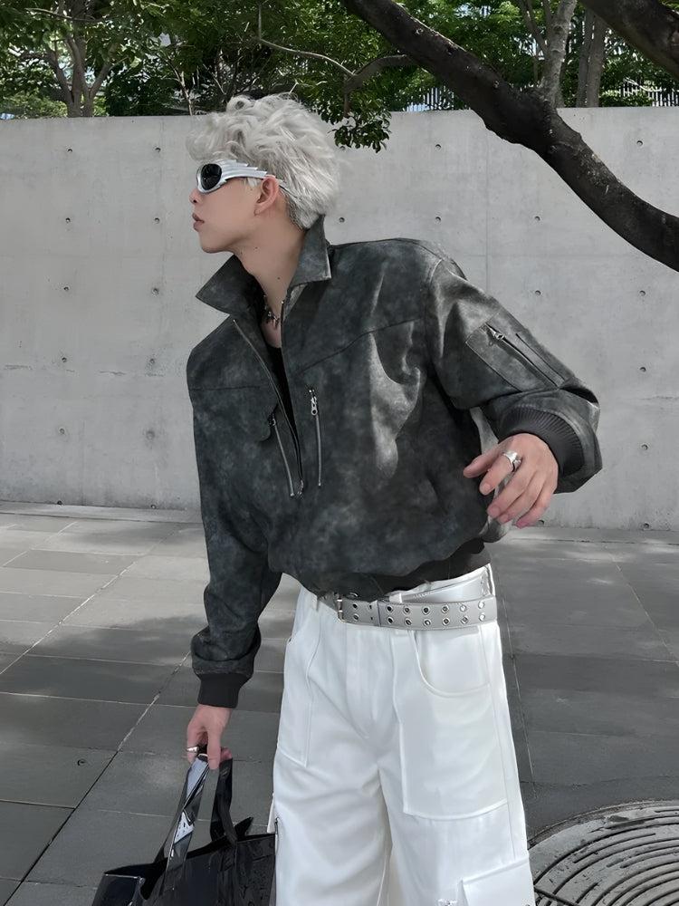 Cyberpunk Faux Leather Jacket - Litlookz Studio