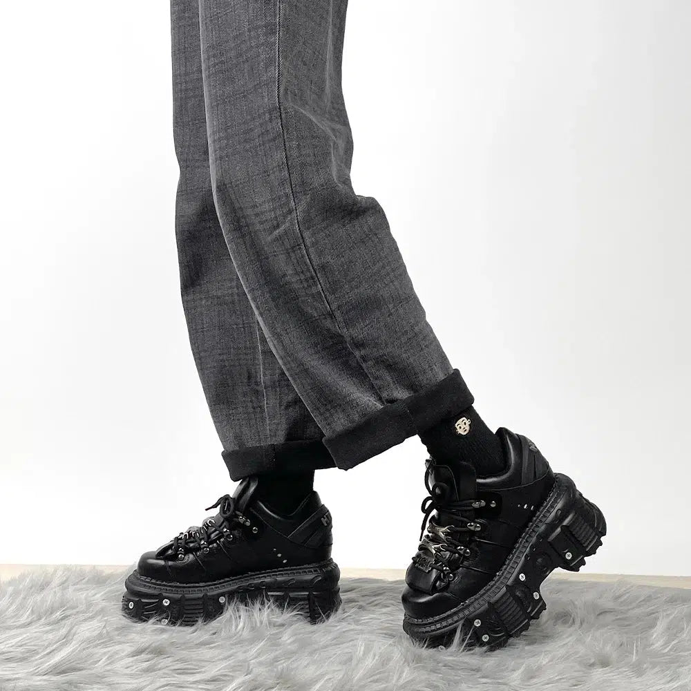 Plateau Schn rsneaker im Grunge Stil Litlookz Studio