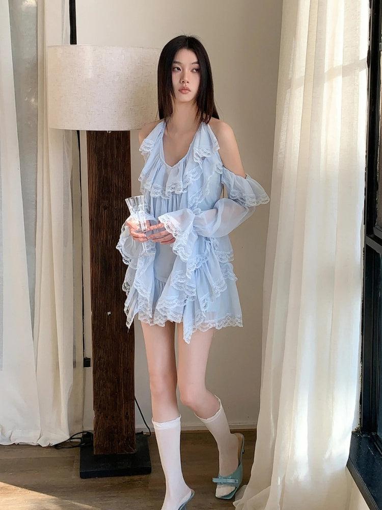 Layered Ruffled Mini Dress Layered Ruffled Mini Dress