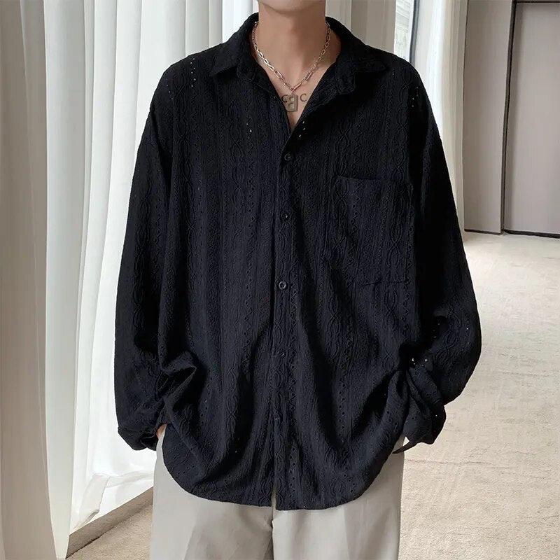 old money dress shirts Men's Classic Slim Fit Long Sleeve Breasted Collar linen button down shirt