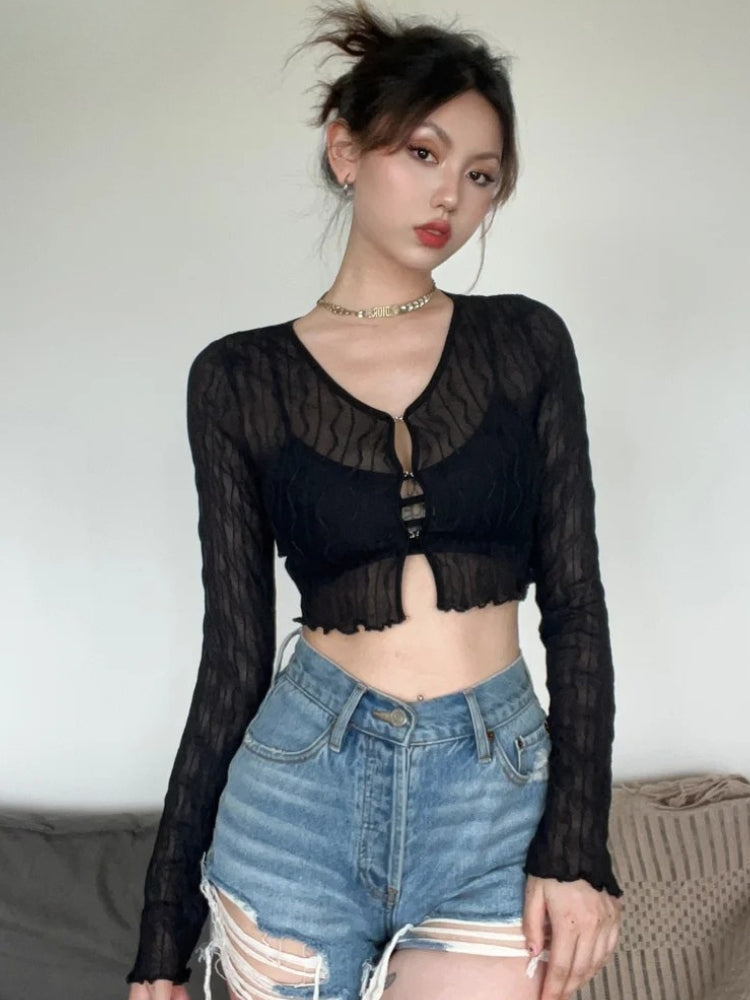 Sheer Crop Top - Litlookz Studio