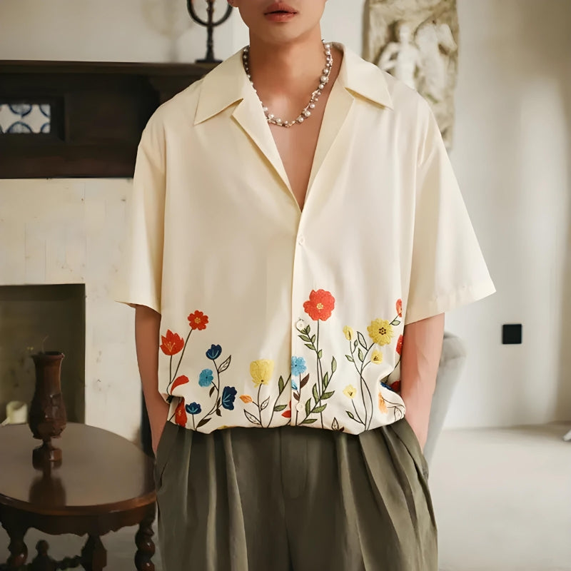 Floral Tile Short Sleeve Shirt main image 0