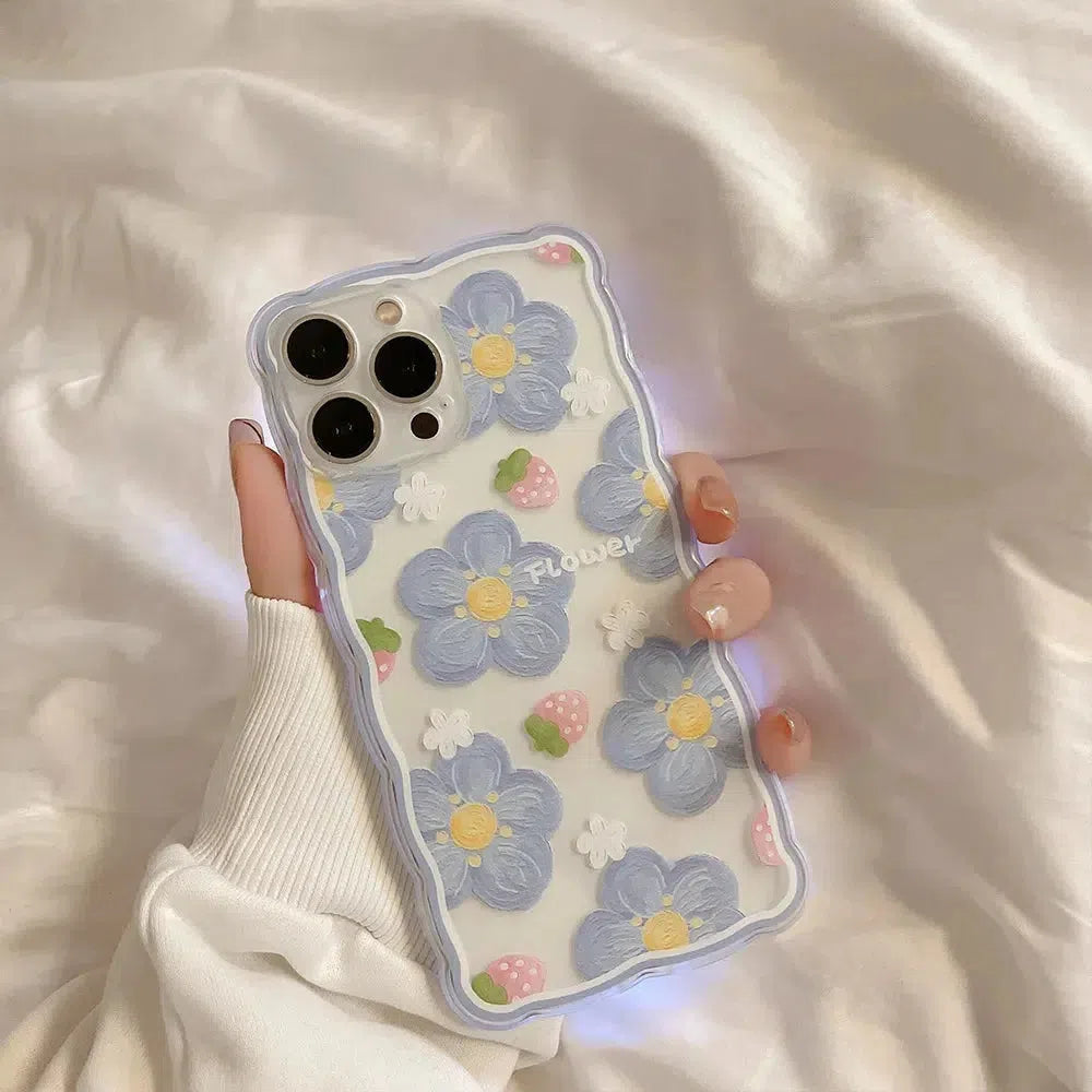 Weiche transparente Handyhülle mit Blumenmotiv für Mädchen