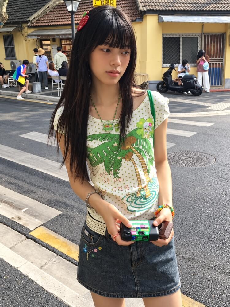Shop Tropical Baby Tee - Litlookz Studio