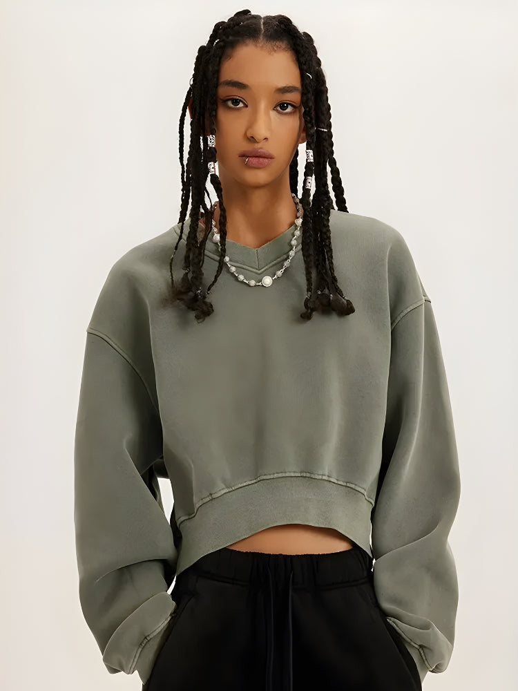 Cropped on sale shoulder hoodie