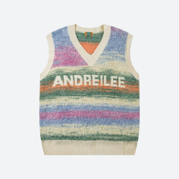 Vintage Multicolored Yarn Plush Sweater Vest – Litlookz Studio