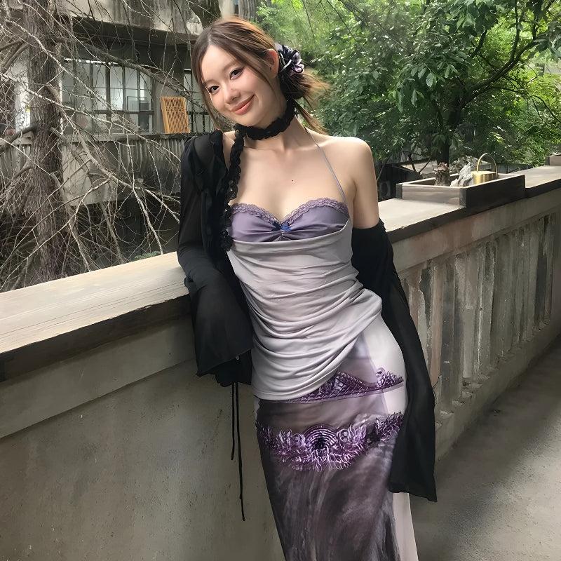 Y2K Bra Layered Top - Litlookz Studio