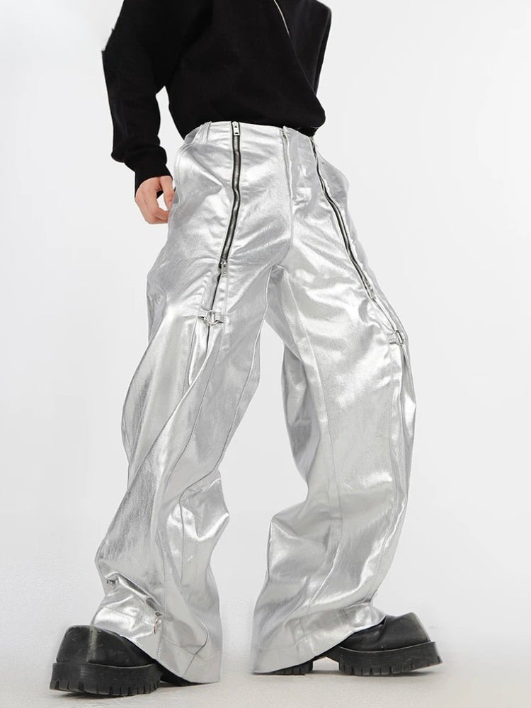 Y2K Cyber Parachute Pants - Litlookz Studio