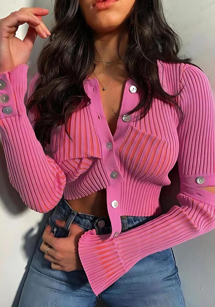 Y2K Detachable Sleeves Crop Cardigan - Litlookz Studio