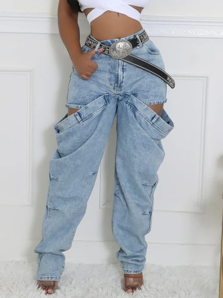 Y2K Double Waist Gimmick Denim grunge 【公式通販】