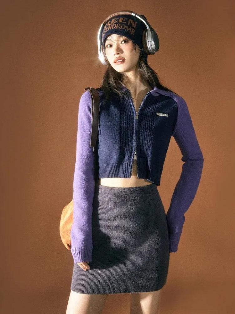 クロップポロニットカーディガン ジョゼムーン JOSE MOON クロップポロ