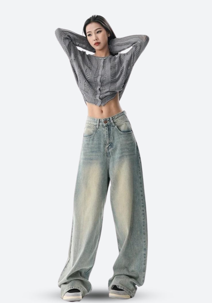 Y2K Low Rise Baggy Denim Jeans - Litlookz Studio