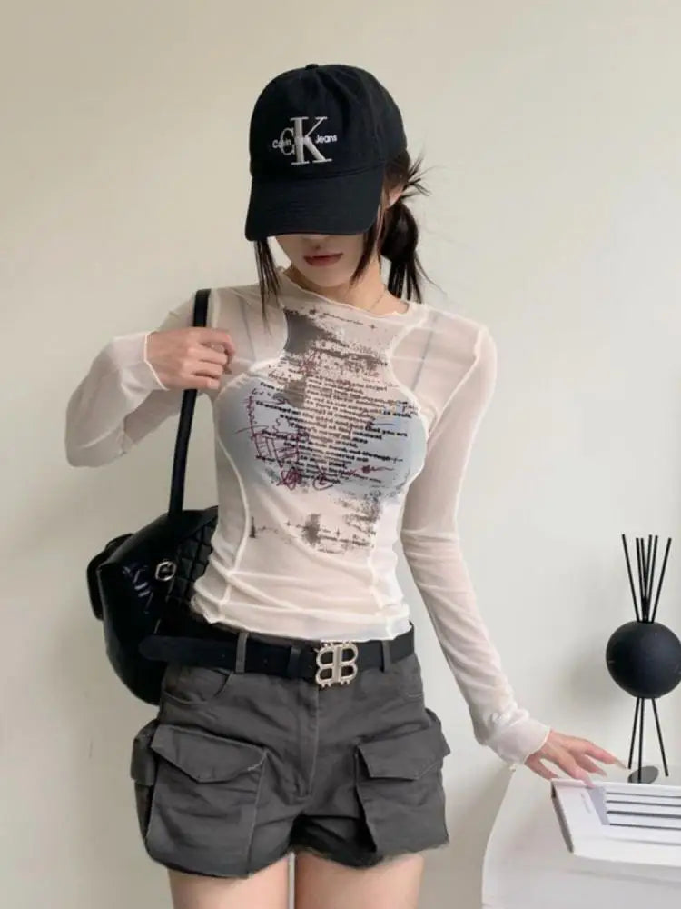 Y2K Mesh Top - Litlookz Studio