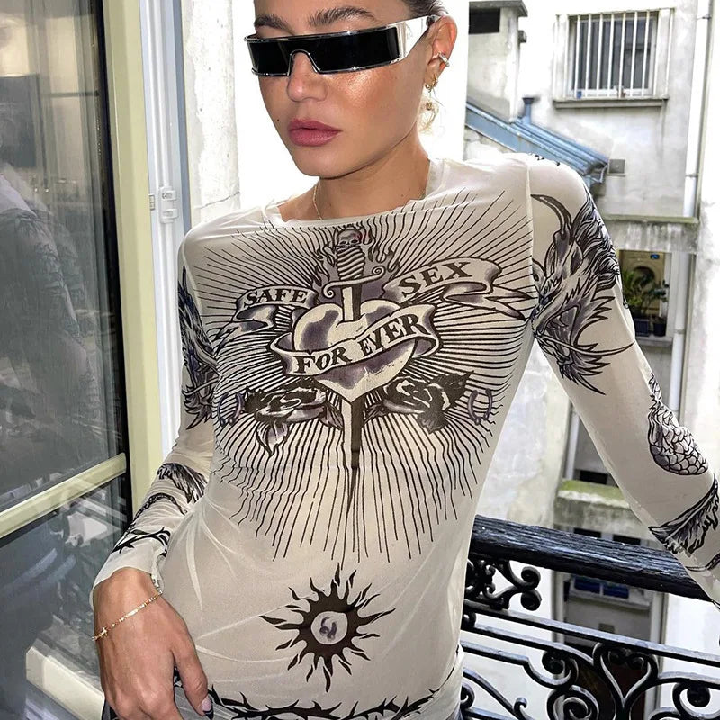 Y2K Sacred Heart Top - Litlookz Studio