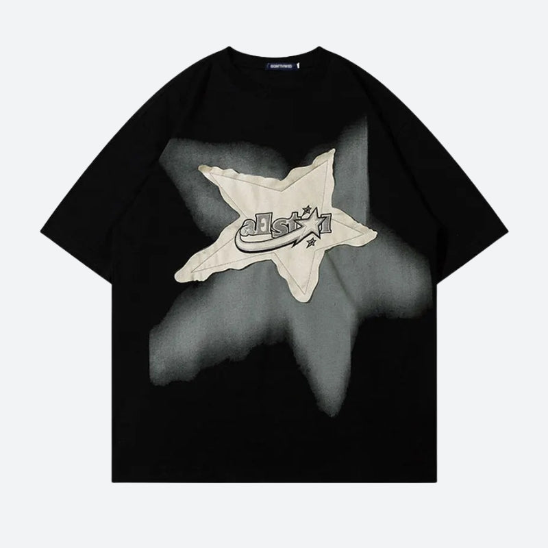Y2K Star Patch Tee - Litlookz Studio