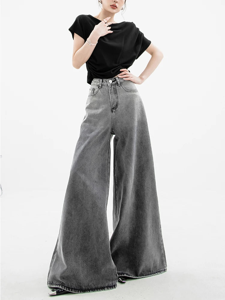 Y2K Super Wide Leg Jeans - Litlookz Studio