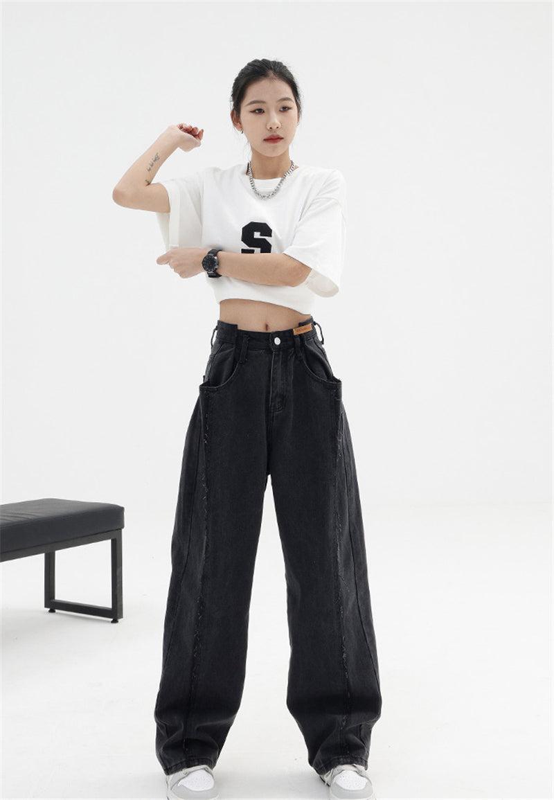 Y2K Wide Leg Baggy Jeans - Litlookz Studio