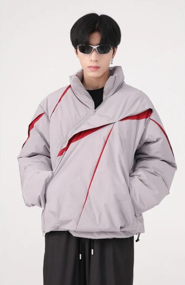 Y2K Zipper Puffer Jacket - Litlookz Studio