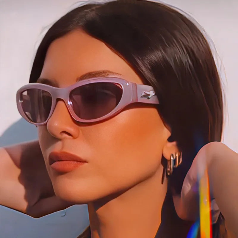 Y2k Star Wrap Around Sunglasses - Litlookz Studio