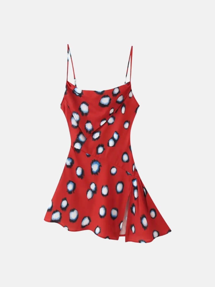 Abstract Spot Mini Dress