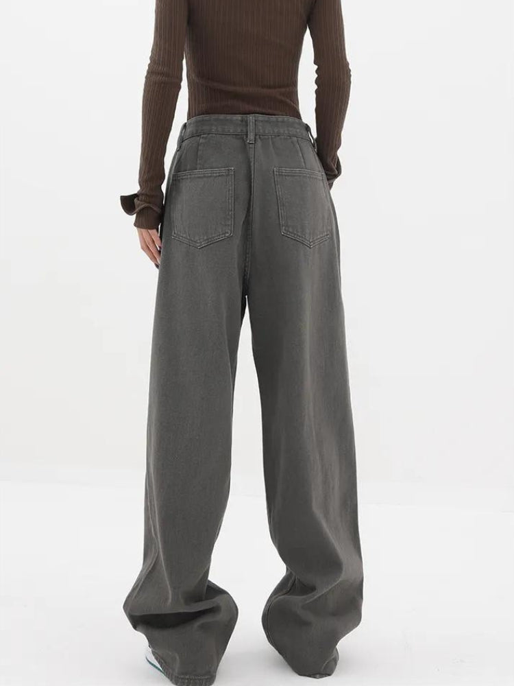 Y2K Soft Girl Double Belted Baggy Jeans – Litlookz Studio