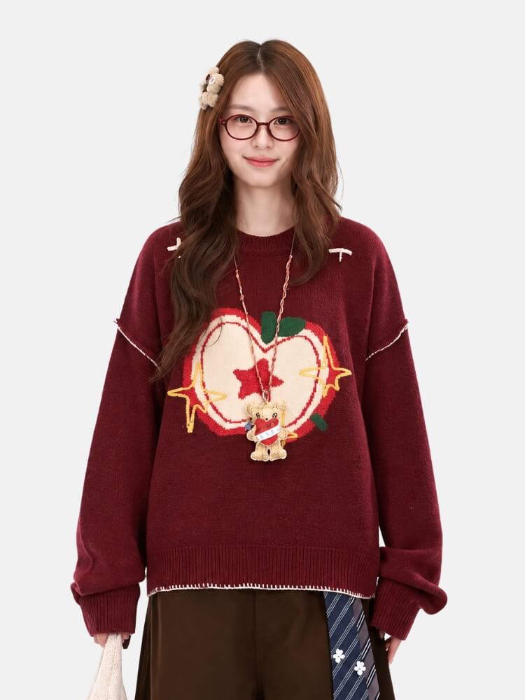 Apple Star Sweater
