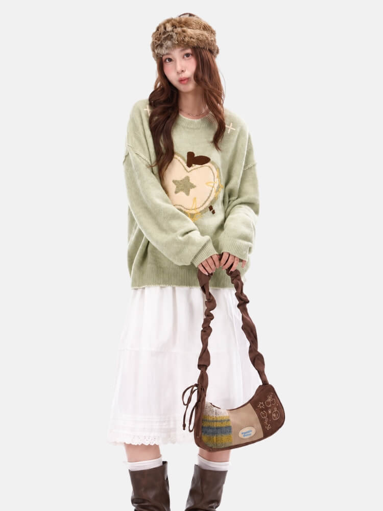 Apple Star Sweater