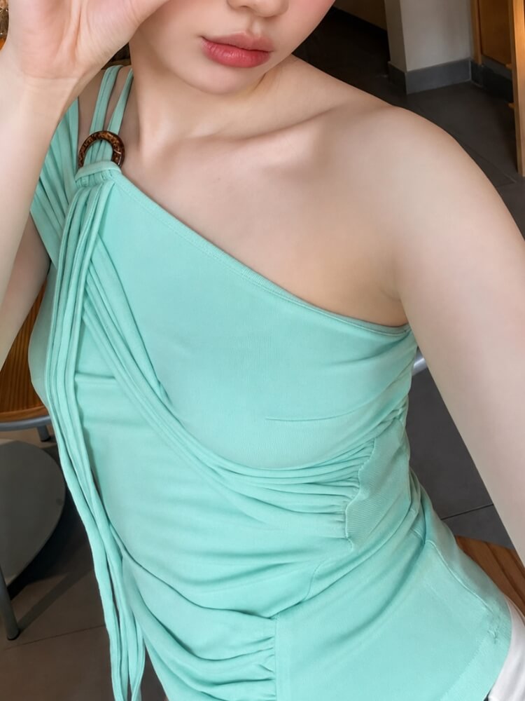 Aqua Off Shoulder Top