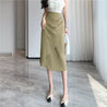 Asymmetrical Draped Midi Skirt