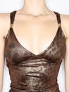 Baddie Leopard Backless Top