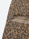 Baddie Leopard Embellished Cut Out Pants