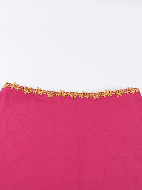 Barbiecore Top & Skirt Two Piece Set