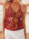 Beaded Backless Top