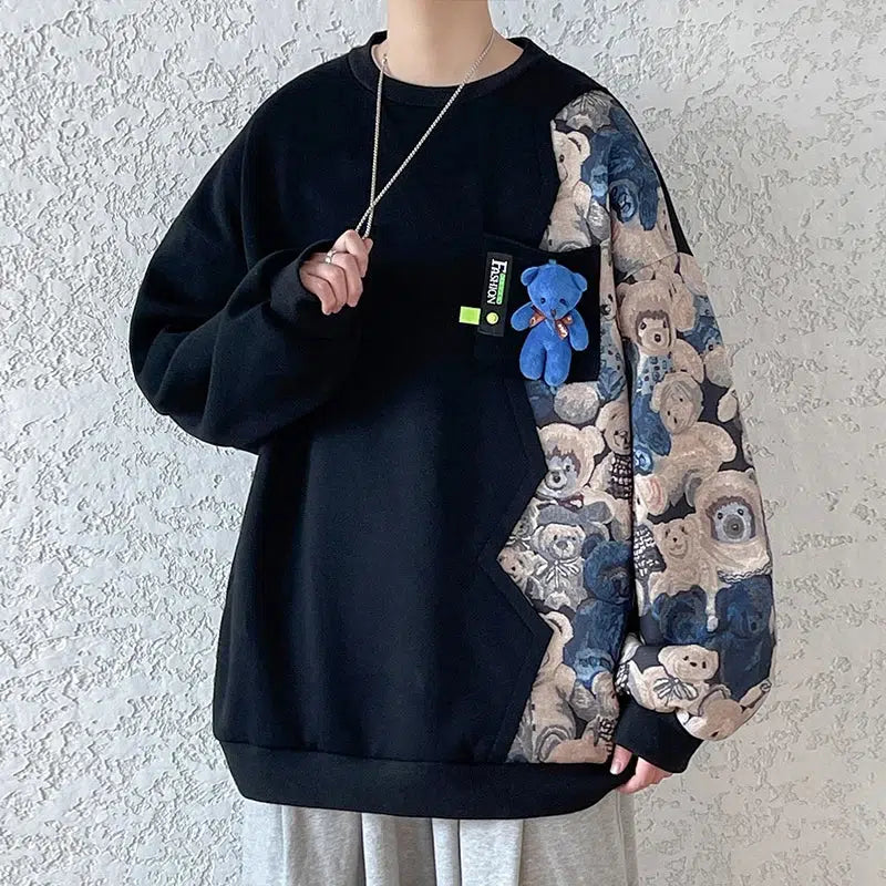 Bear Printed Sweater