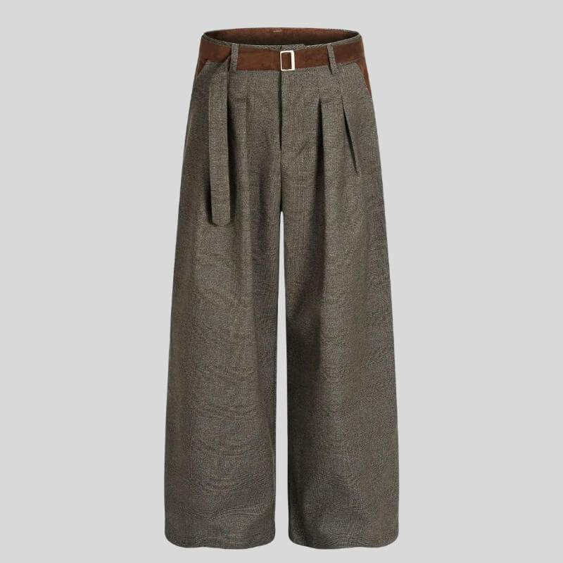 Belted Pleated Pants
