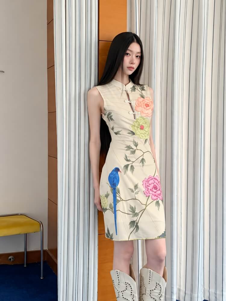 Birdsong Garden Mini Dress