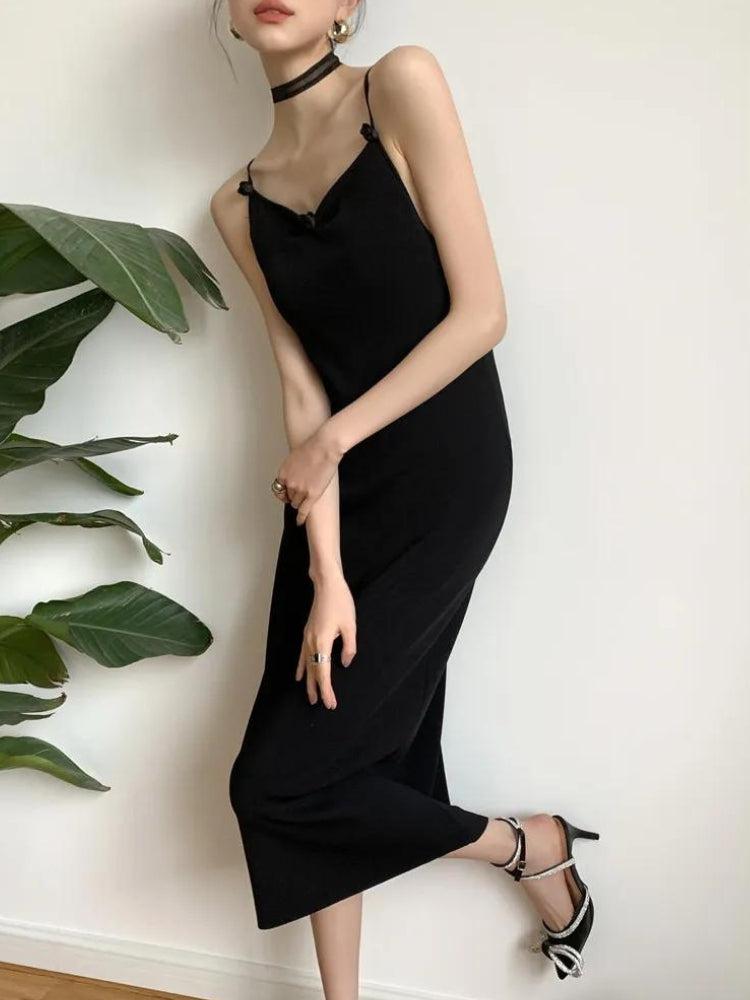 Black Butterfly Back Midi Dress - Litlookz Studio Black Butterfly Back Midi Dress - Litlookz Studio