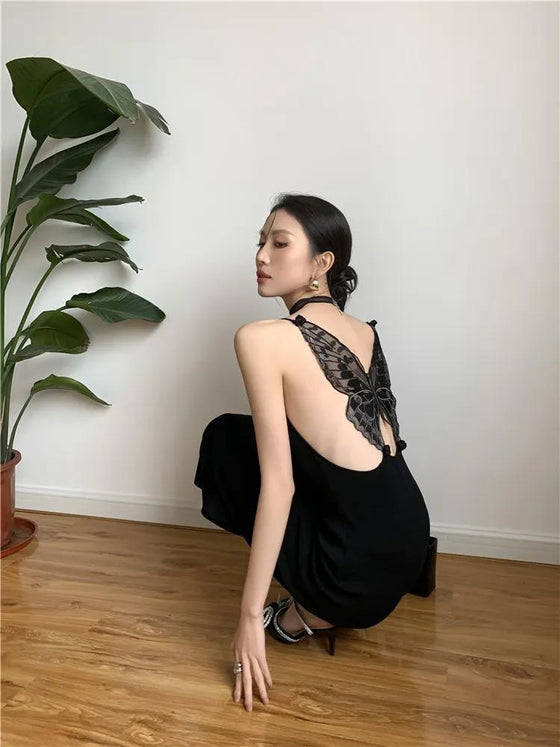 Mod Dress - Black Butterfly