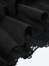 Black Coquette Mini Skirt