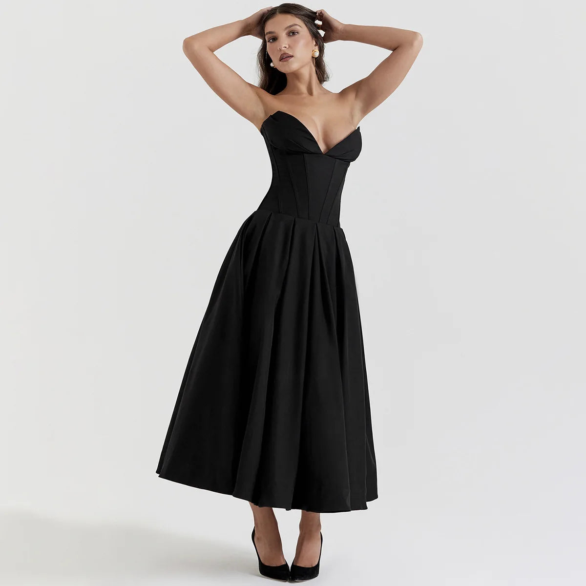 Corset Dress Plunge Midi Skater Dress Skater Dresses For Women Shop A-line Mini And Midis Corset Dress Plunge Midi Skater Dress Skater Dresses For Women Shop A-line Mini And Midis