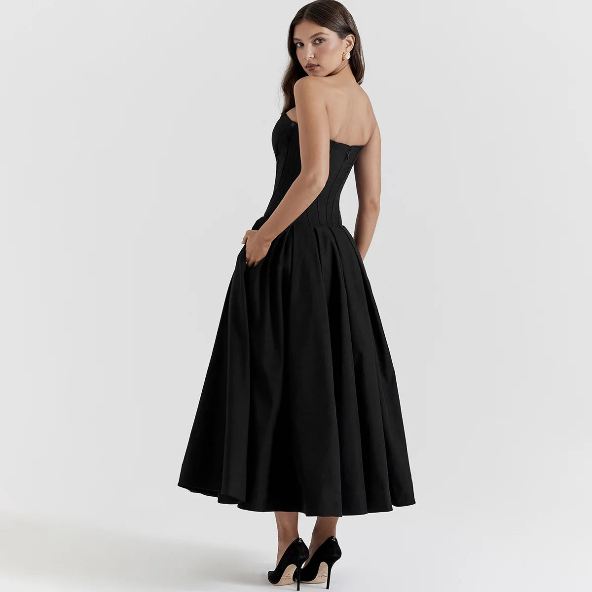 knee length dresses for ladies Juliana Corset Dress PDF Sewing Pattern