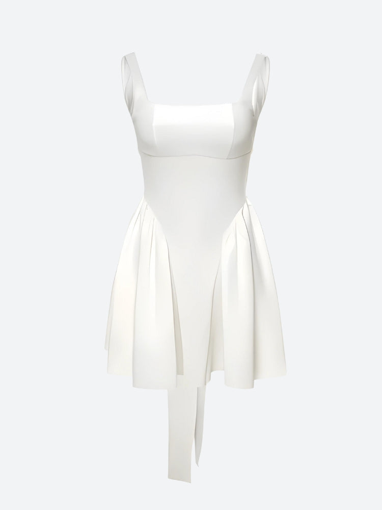 Bow Waist Backless Mini Dress - Litlookz Studio Bow Waist Backless Mini Dress - Litlookz Studio