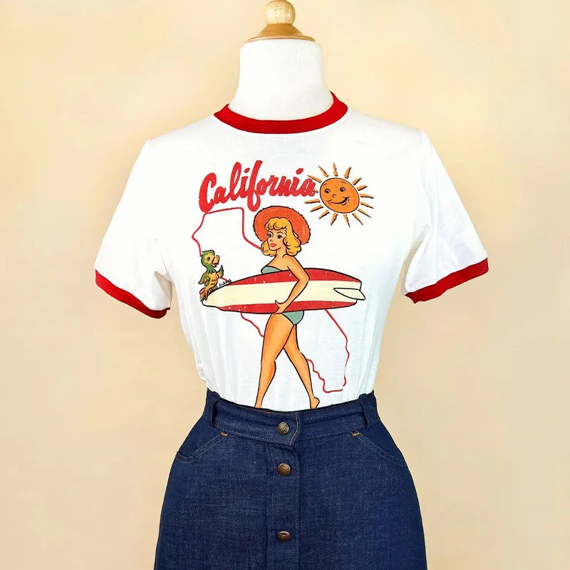 California Ringer Tee