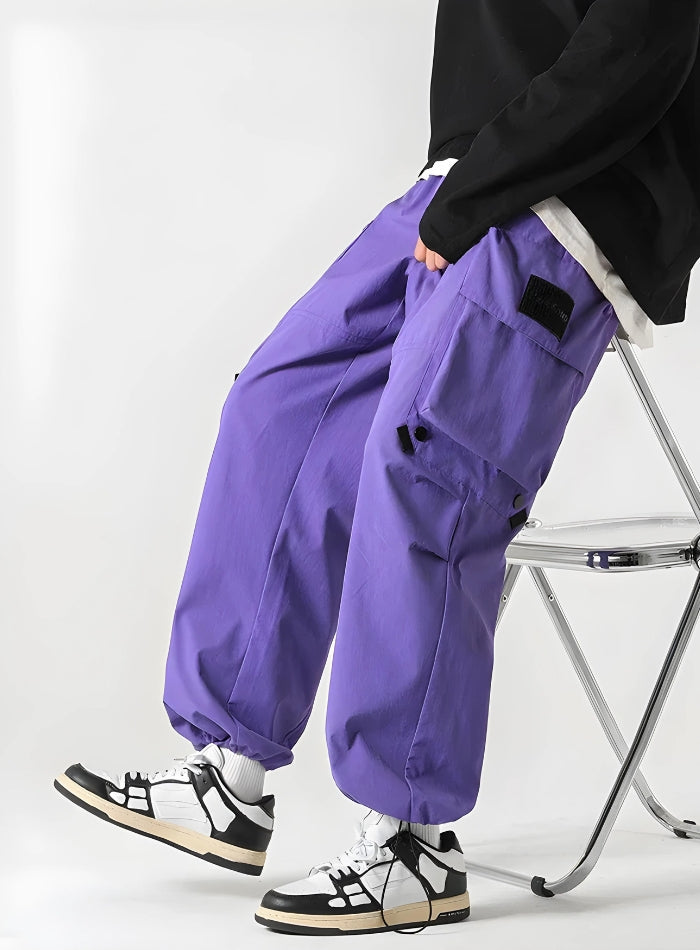 Drawstring Cargo Parachute Pants – Litlookz Studio