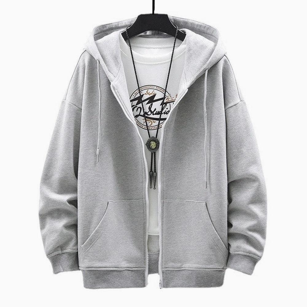 Casual Zip-Up Men Hoodie