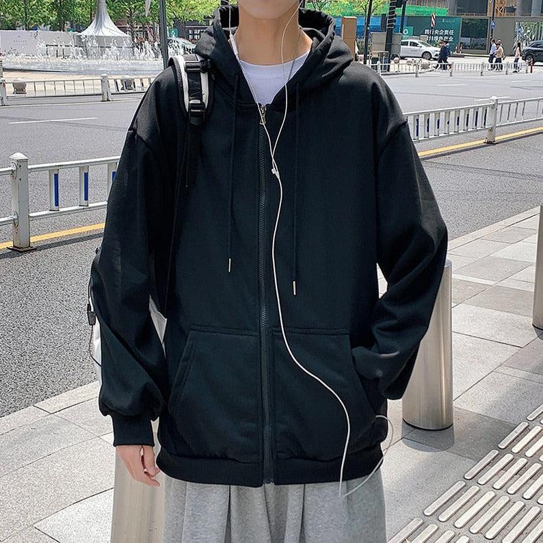 Y2K Men Zip-Up Hoodie - Litlookz Studio