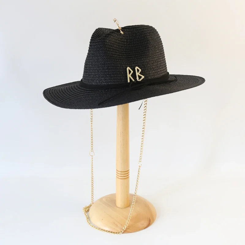 Chain Strap Fedora Swim Hat